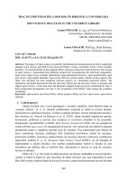 Practici privind știința deschisă în biblioteca universitară